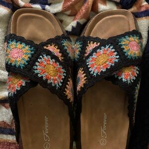 Colorful Crochet Sandals